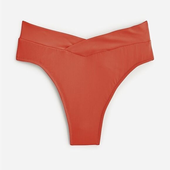 J crew Cross-front cheeky bikini bottom - Picture 1 of 4